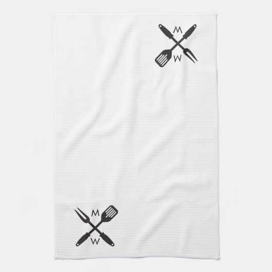 Custom Grillmaster Kitchen Towel Theedoek (Verticaal)