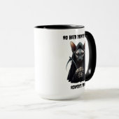 Custom Grim Reaper Sphynx Cat No Hair Don't Care  Mok (Voorkant rechts)