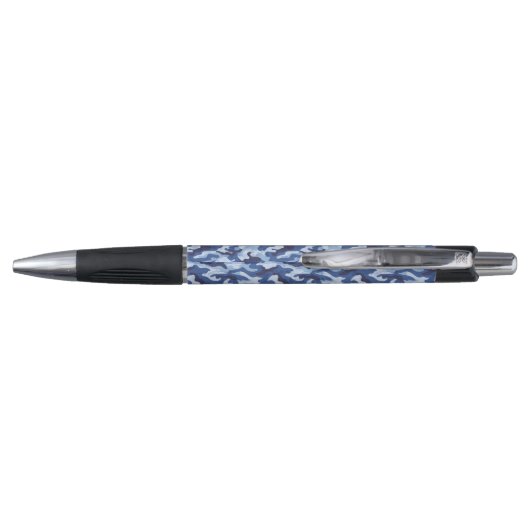 Custom Grip Ink Pen-Emmy-Blue Camo Print Pen (Achterkant)