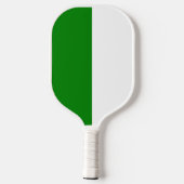 Custom Groen en Wit Pickleball Paddle (Achterkant)
