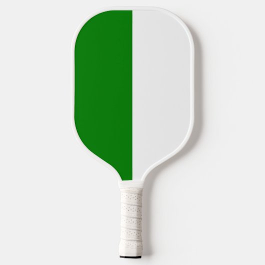 Custom Groen en Wit Pickleball Paddle (Achterkant)