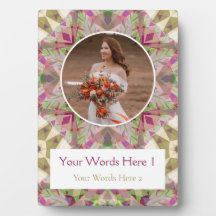 Custom Groen Roze Paarse Sterren bruiloft Jubileum