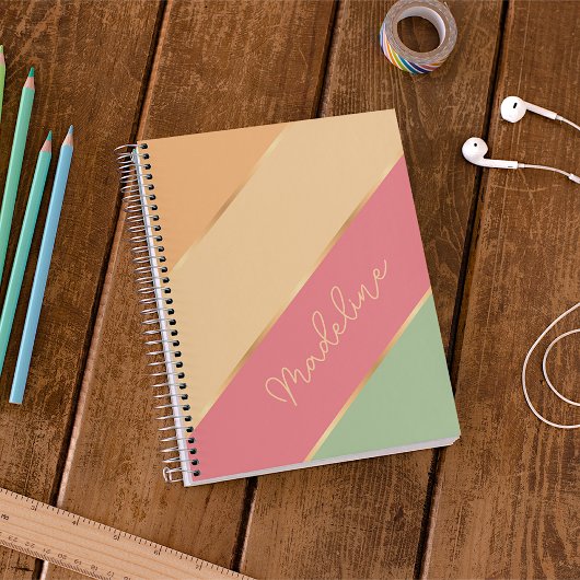 Custom Groene Meloen Rood Sinaasappel Gouden Art S Planner