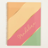 Custom Groene Meloen Rood Sinaasappel Gouden Art S Planner (Voorkant)