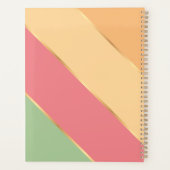 Custom Groene Meloen Rood Sinaasappel Gouden Art S Planner (Achterkant)