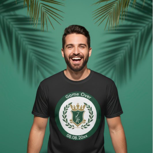 Custom Groom’s "Game Over" Bachelor Party T-shirt