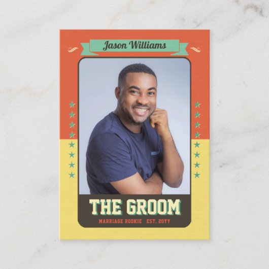 Custom Groom Trading Cars, Leuke Huwelijksgunst Gr Contactkaartje (Voorkant)