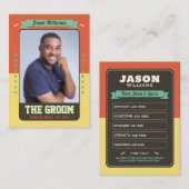 Custom Groom Trading Cars, Leuke Huwelijksgunst Gr Contactkaartje (Voorkant / Achterkant)