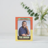 Custom Groom Trading Cars, Leuke Huwelijksgunst Gr Contactkaartje (Staand voorkant)