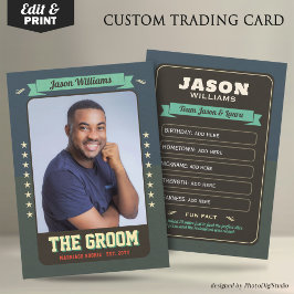 Custom Groom Trading Cars, Leuke Huwelijksgunst Gr Contactkaartje