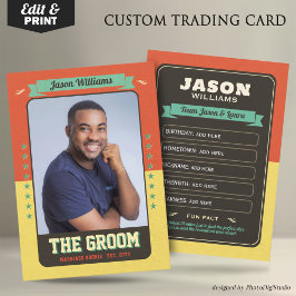 Custom Groom Trading Cars, Leuke Huwelijksgunst Gr Contactkaartje