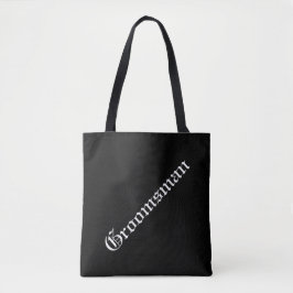 Custom Groomsman Canvas tas