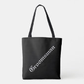 Custom Groomsman Canvas tas (Achterkant)