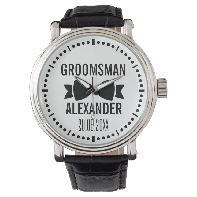 Custom Groomsman Horloge (Voorkant)
