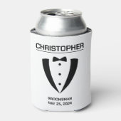 Custom Groomsman Koelbox Blikjeskoeler (Blikje Voorkant)