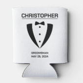 Custom Groomsman Koelbox Blikjeskoeler (Achterkant)