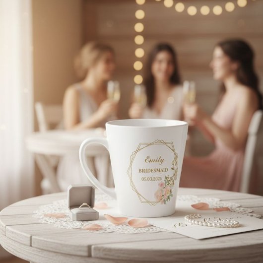 Custom groomsman mug, Bridesmaid proposal gift mug Latte Mok