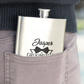 Custom Groomsman Name Bow Tie Wedding Party Gift Flacon (Voorbeeld)