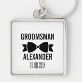Custom Groomsman Sleutelhanger (Voorkant)