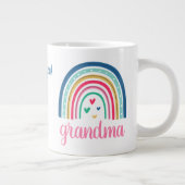 Custom Grootmoeder Rainbow Grote Koffiekop (Rechts)