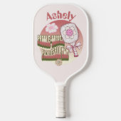 Custom Groovy Retro Mom Pickleball Paddle (Voorkant)