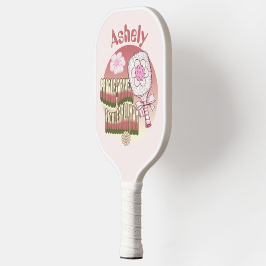 Custom Groovy Retro Mom Pickleball Paddle (Links)