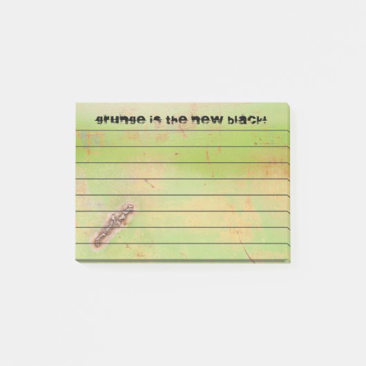 Custom Grunge Welded Metal Green Rusty Patina Post-it® Notes (Voorkant)