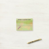 Custom Grunge Welded Metal Green Rusty Patina Post-it® Notes (Op bureau)