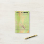 Custom Grunge Welded Metal Green Rusty Patina Post-it® Notes (Op bureau)