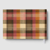 Custom Guest Book Gingham Style Vacation Rentals Gastenboek (Achterkant)