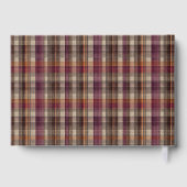 Custom Guest Book Gingham Style Vacation Rentals Gastenboek (Achterkant)