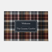 Custom Guest Door Mat Gingham Vacation Rentals (Voorkant)