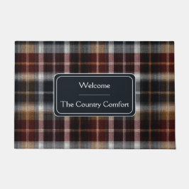 Custom Guest Door Mat Gingham Vacation Rentals
