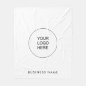 Custom Guest House Hotel Logo Eenvoudige Sjabloon Fleece Deken (Voorkant)