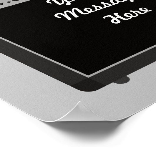 Custom Guitar Amplifier Rock en Roll Thmed Poster (Hoek)