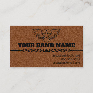 Custom Guitar Country Western Band Music Musician Visitekaartje