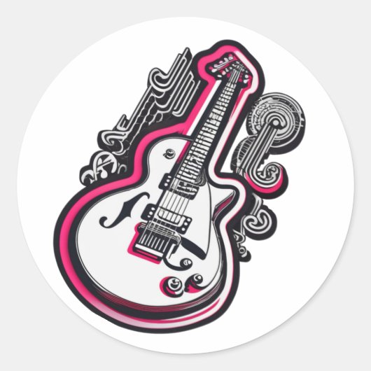 Custom Guitar Stickers (Voorkant)