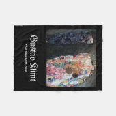 Custom Gustav Klimt Death and Life beroemd Fleece Deken (Voorkant (Horizontaal))
