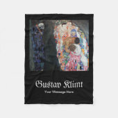 Custom Gustav Klimt Death and Life beroemd Fleece Deken (Voorkant)