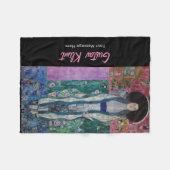 Custom Gustav Klimt Portrait Adele Bloch Bauer Fleece Deken (Voorkant (Horizontaal))