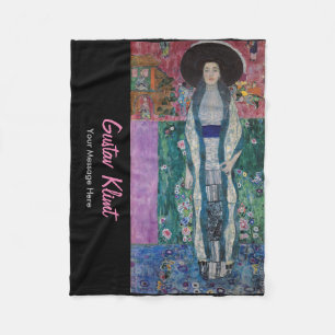 Custom Gustav Klimt Portrait Adele Bloch Bauer Fleece Deken