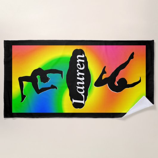 CUSTOM GYMNASTIEK MEISJE STRANDLAKEN (Voorkant)