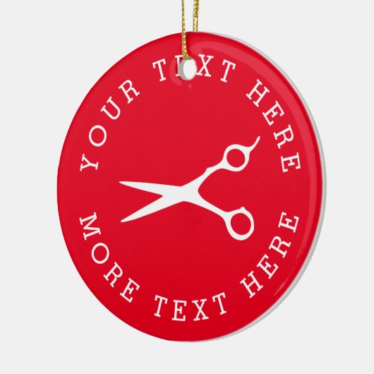 Custom hair scissors silhouet Christmas ornament (Links)