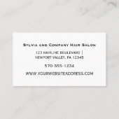 Custom Hair Stylist Visitekaartje (Achterkant)