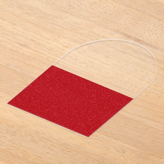 Custom Half Tomato Red Noise Acrylic Invitation Acryl Uitnodigingen (Laagn)