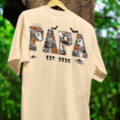Custom Halloween PAPA DAD spooky theme T-shirt