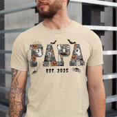Custom Halloween PAPA DAD spooky theme T-shirt