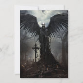 Custom Halloween Party Gotische Skelet Graveyard Kaart (Voorkant)