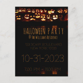 Custom Halloween Party Invitation Pumpkin Uitnodiging Briefkaart