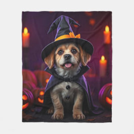 Custom Halloween Pet Blanket | Spooky & Cute Gift Fleece Deken